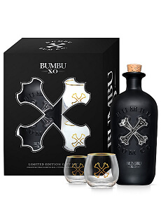 Bumbu XO Rum 40% 0,7l  darčekové balenie s pohármi