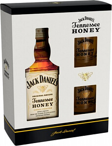 Jack Daniel's TN Honey 35% 0,7l gift pack 2poháre