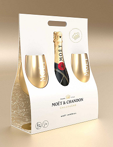 Moët & Chandon Impérial Brut 12% 0,75l + 2 zlaté poháre