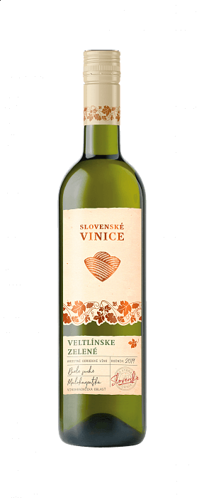 Biele víno Slovenské Vinice Veltlínske zelené 2019,  0,75l