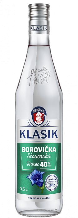 KLASIK Slovenská Borovička Horec 40% 0,5l