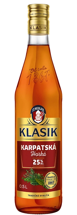 KLASIK Karpatská horká likér 25% 0,5l