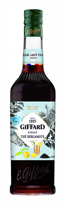 GIFFARD Earl Grey Tea - sirup čierny čaj Earl Grey 0,7l
