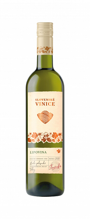 Slovenské Vinice Lipovina 2018 , biele polosuché 0,75l
